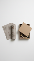 Hand-Drawn Embroidery Pattern Kit with Thread Palette